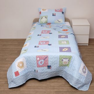 Viopros Σετ Κουβερτώριο Τυπωτό Μονό 160x240 5510
