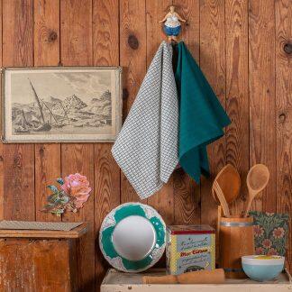 Melinen Home ΠΕΤΣΕΤΕΣ ΚΟΥΖΙΝΑΣ ΣΕΤ 2 ΤΕΜΑΧΙΩΝ CARROT TEAL ONE SIZE 45Χ65
