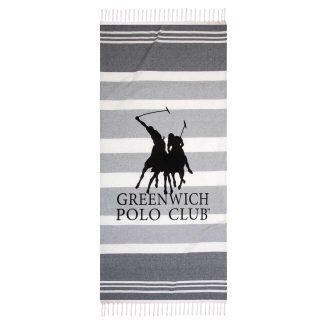 Greenwich Polo Club Πετσετα-Παρεο 80Χ170 3841 Γκρι Γκρι