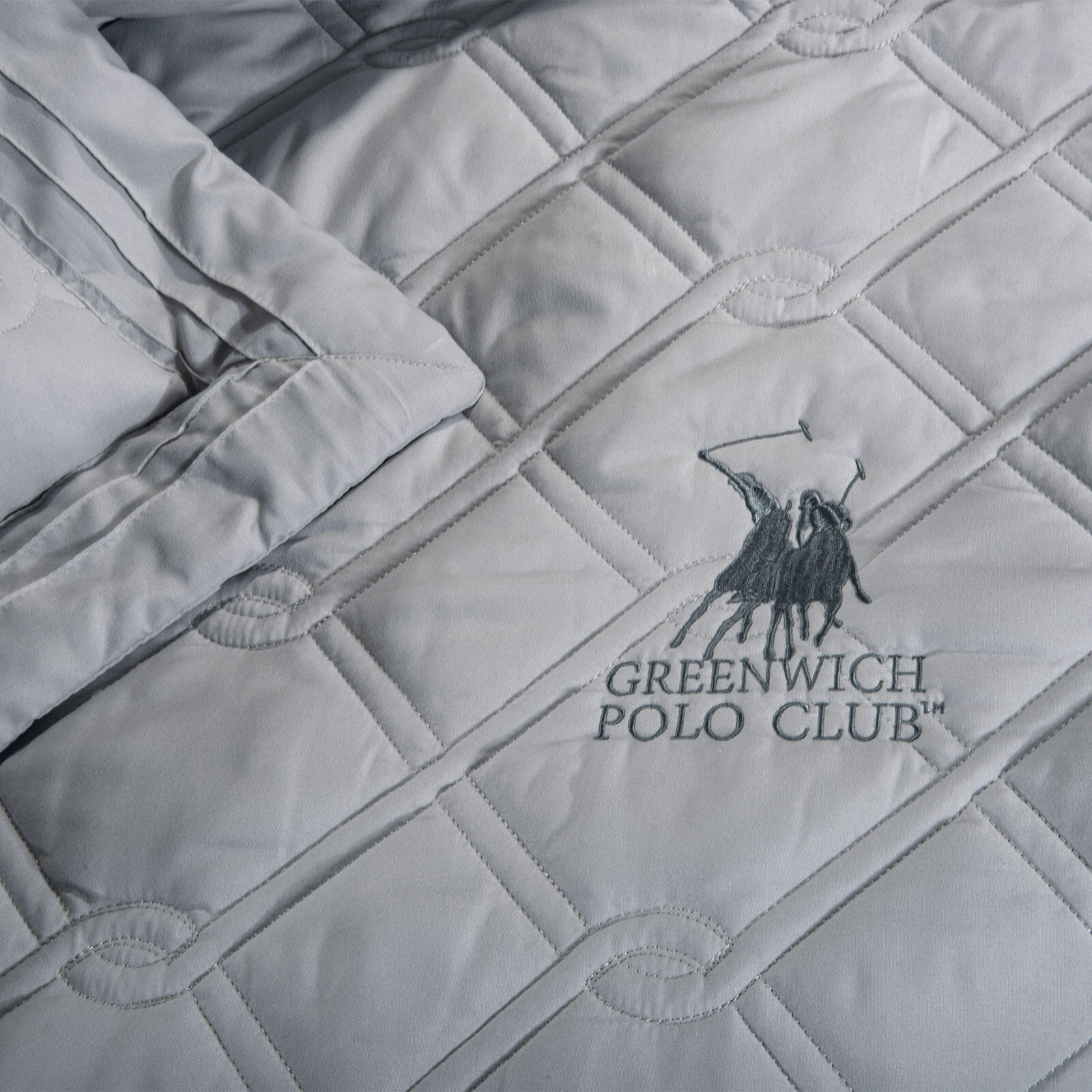 Greenwich Polo Club Κουβερλι Υπερδιπλο Σετ 2163 Γκρι Γκρι - Image 7