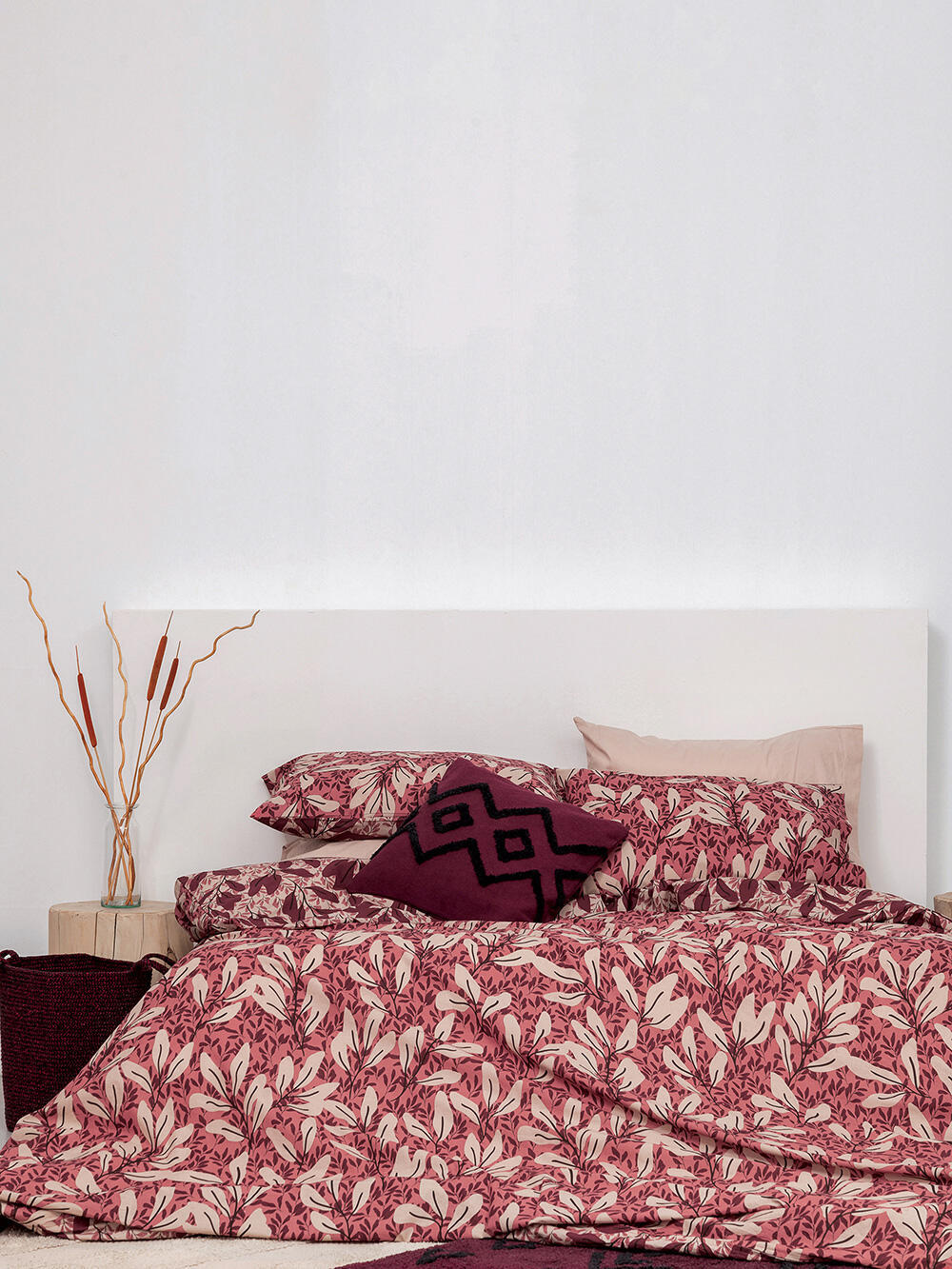 Palamaiki Σετ Υπέρδιπλα Σεντόνια Fashion Life 240x260 FL6178 Χωρίς Λάστιχο Κόκκινο