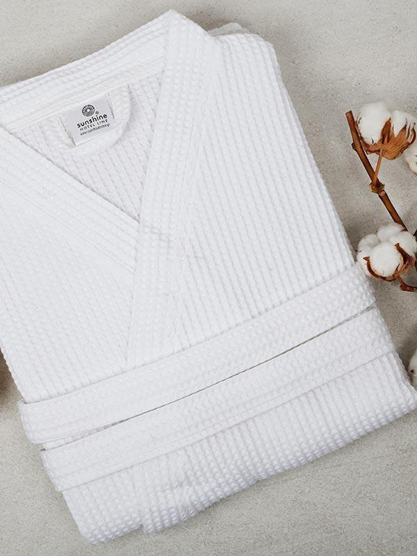 Sunshine Μπουρνούζι πικέ XLarge - Μπουρνούζι πικέ από 80% βαμβάκι-20% πολυέστερ.