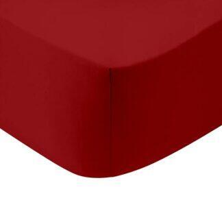 Sunshine Κατωσέντονο Cotton Feelings με λάστιχο 113 Red Ημίδιπλο (120x200+30) - Κατωσέντονο μεμονωμένο βαμβακερό 100% σε μεγάλη ποικιλία χρωμάτων.