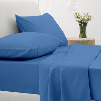 Sunshine Σετ Σεντόνια Cotton Feelings 104 Blue Μονό με λάστιχο(105x205+30) - Σετ σεντόνια βαμβακερά 100% σε μεγάλη ποικιλία χρωμάτων και σχεδίων.
