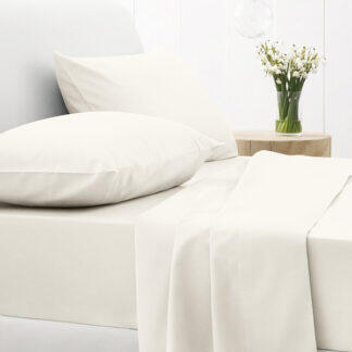 Sunshine Σετ Σεντόνια Cotton Feelings 100 White Μονό με λάστιχο(105x205+30) - Σετ σεντόνια βαμβακερά 100% σε μεγάλη ποικιλία χρωμάτων και σχεδίων.