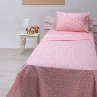 Sunshine Σετ Σεντόνια cotton feelings 22 Pink Μονό (165x270) - Σετ σεντόνια βαμβακερά 100%, με λάστιχο ή χωρίς, σε μεγάλη ποικιλία χρωμάτων και σχεδίων.