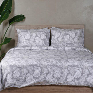 Sunshine Σετ Σεντόνια Cotton Feelings 2038 Grey Διπλό με λάστιχο (150x205+30) - Σετ σεντόνια βαμβακερά 100% σε μεγάλη ποικιλία χρωμάτων και σχεδίων.