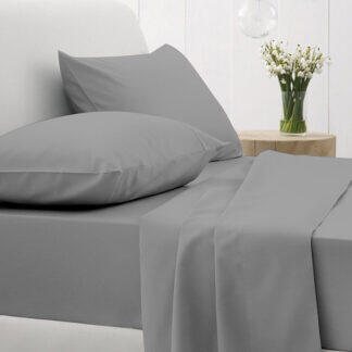 Sunshine Σετ Σεντόνια Cotton Feelings 107 Dark Grey Υπέρδιπλο (235x270) - Σετ σεντόνια βαμβακερά 100% σε μεγάλη ποικιλία χρωμάτων και σχεδίων.
