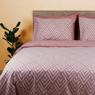 Sunshine Σετ Σεντόνια Cotton Feelings 2036 Pink Υπέρδιπλο (235x270) - Σετ σεντόνια βαμβακερά 100% σε μεγάλη ποικιλία χρωμάτων και σχεδίων.