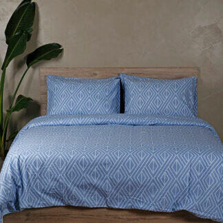 Sunshine Σετ Σεντόνια Cotton Feelings 2042 Blue Υπέρδιπλο (235x270) - Σετ σεντόνια βαμβακερά 100% σε μεγάλη ποικιλία χρωμάτων και σχεδίων.