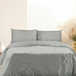 Sunshine Σετ Σεντόνια Flannel 2040 Grey Διπλό με λάστιχο (150x205+30) - Σετ σεντόνια βαμβακερά 100% σε μεγάλη ποικιλία χρωμάτων και σχεδίων για να ανανεώσετε το υπνοδωμάτιό σας.