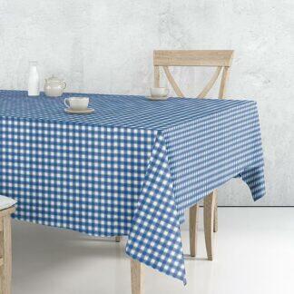Sunshine Τραπεζομάντηλο 5467 Blue 140x220 - Τραπεζομάντηλο χρωματιστο με καρό μοτίβο, από σύμμεικτο βαμβάκι.