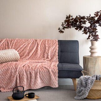 Palamaiki Κουβέρτα Fleece 220x240 ASTER ROSE Ροζ