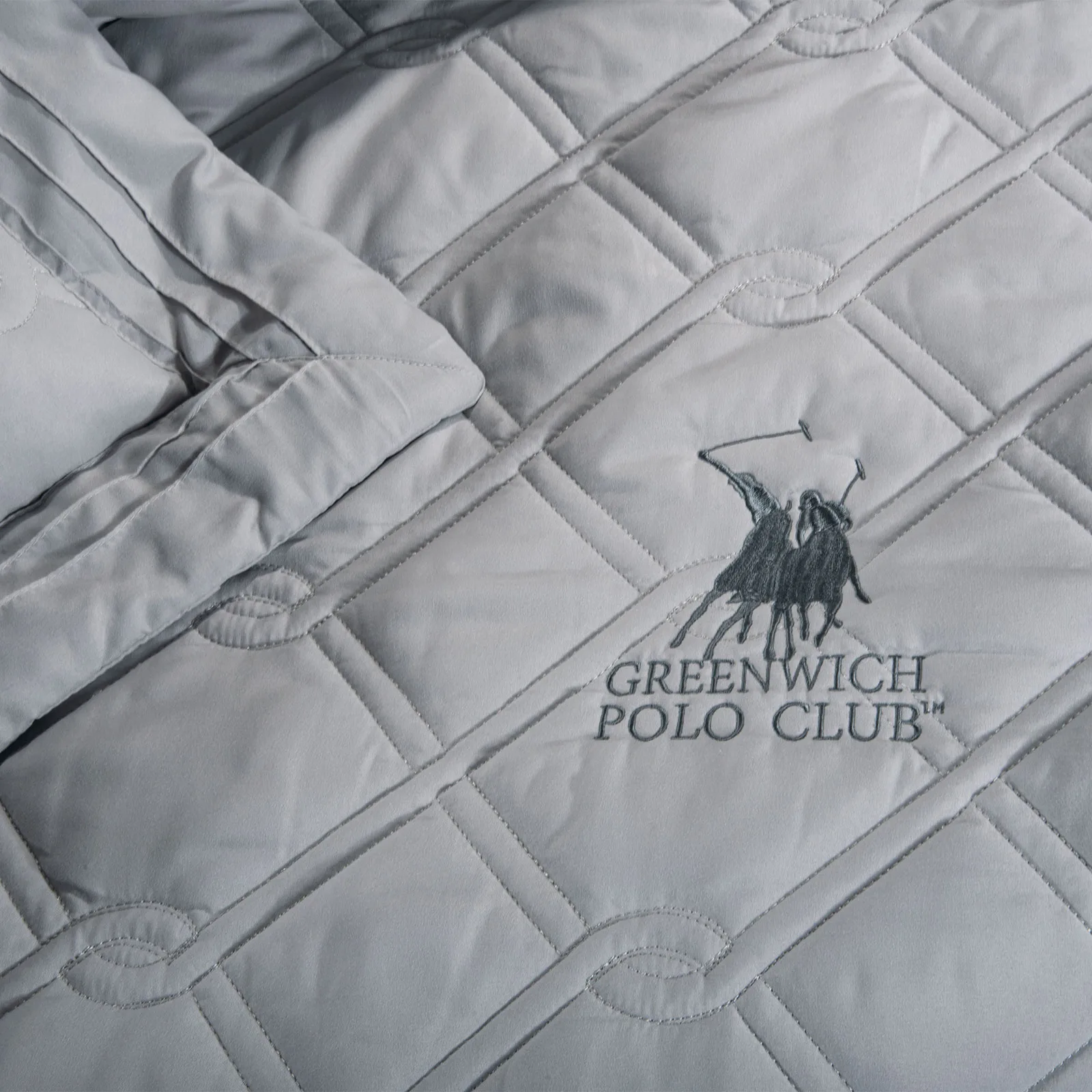 Greenwich Polo Club Κουβερλι Υπερδιπλο Σετ 2163 Γκρι Γκρι - Image 11
