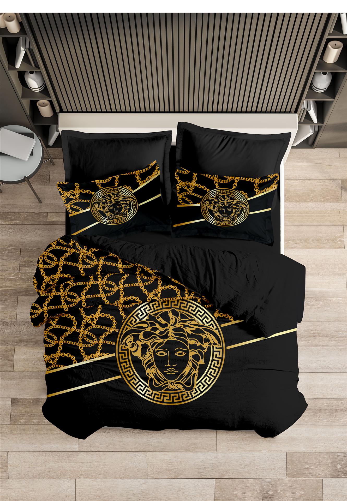 Makis Tselios Home ΣΕΤ ΠΑΠΛΩΜΑ Υ/Δ CHAINS 220X240CM 2*52X72CM 100% COTTONSATIN 230TC - Image 5