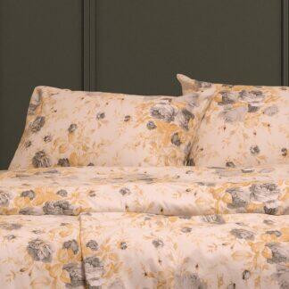 Melinen Home ΣΕΤ ΜΑΞΙΛΑΡΟΘΗΚΕΣ ΦΑΝΕΛΕΝΙΕΣ PEONIA GREY (53X72)