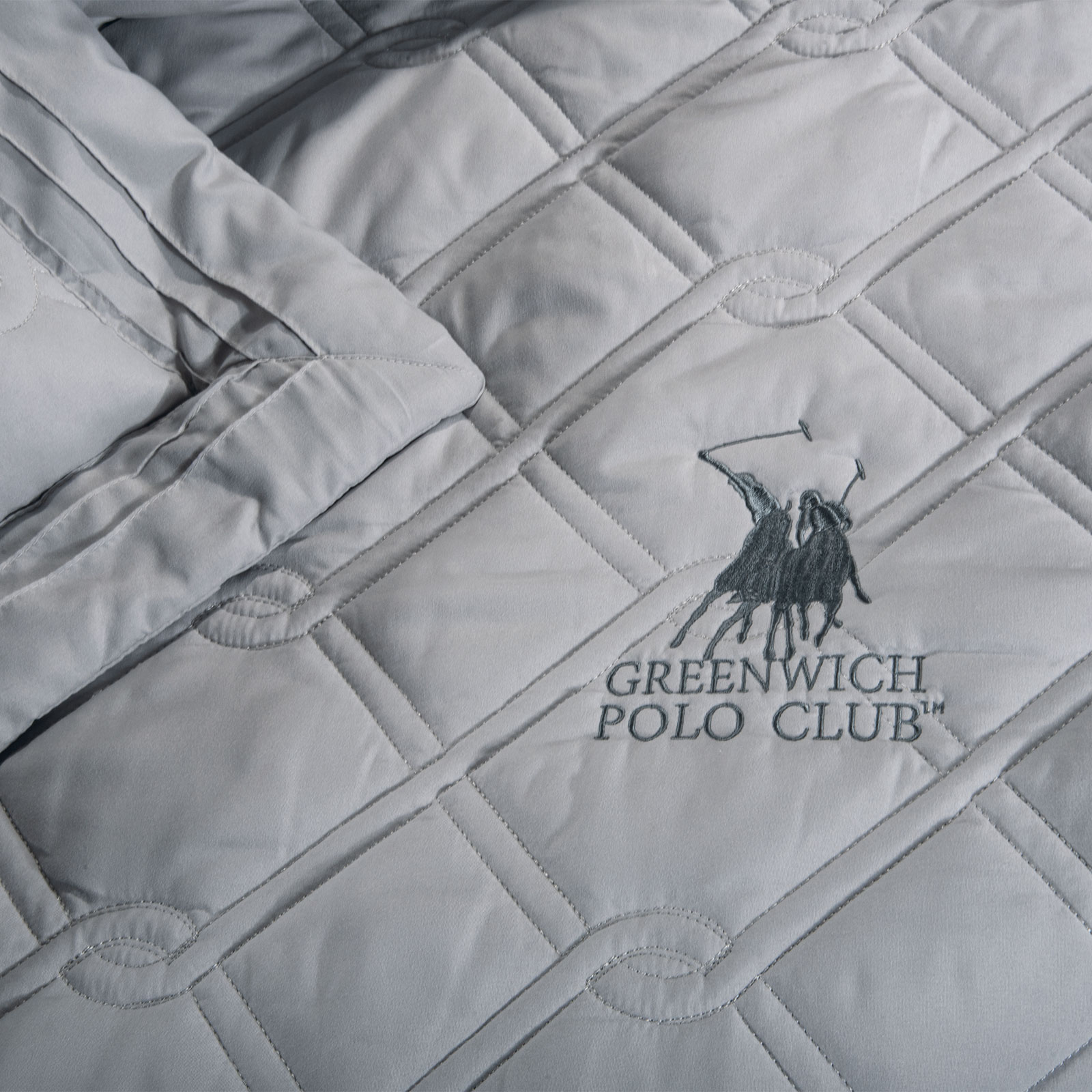 Greenwich Polo Club Κουβερλι Υπερδιπλο Σετ 2163 Γκρι Γκρι - Image 15