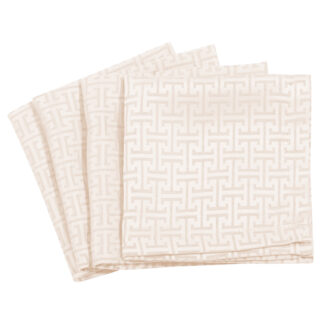 Greenwich Polo Club Σετ Πετσετεσ Φαγητου 40Χ40 3009 Ivory Ivory