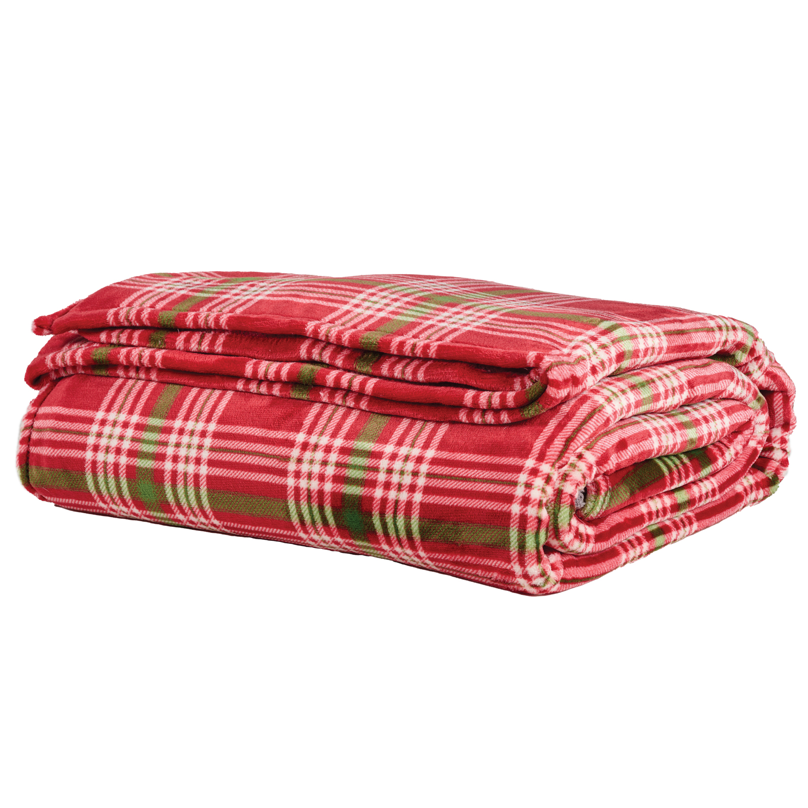 Das Home Κουβερτα Fleece 160Χ220 1361 Green - Red Green - Red - Image 2