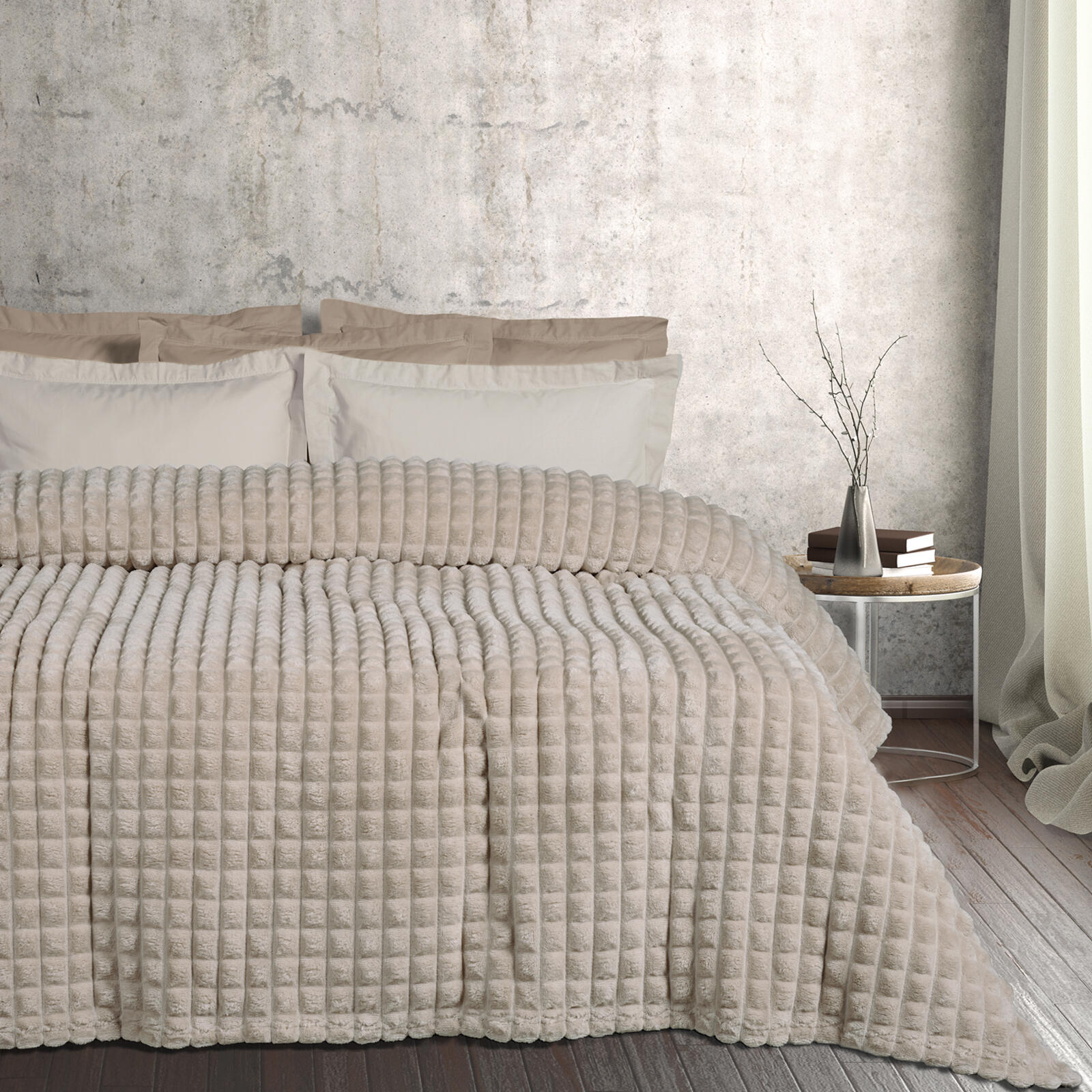 Das Home Κουβερτα Fleece 220Χ240 1357 Taupe Taupe