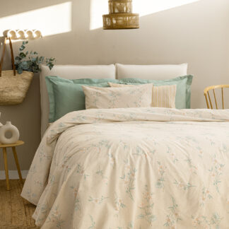 Palamaiki Σετ Μονά Σεντόνια Fashion Life 170x260 FL6239 Χωρίς Λάστιχο Μπεζ