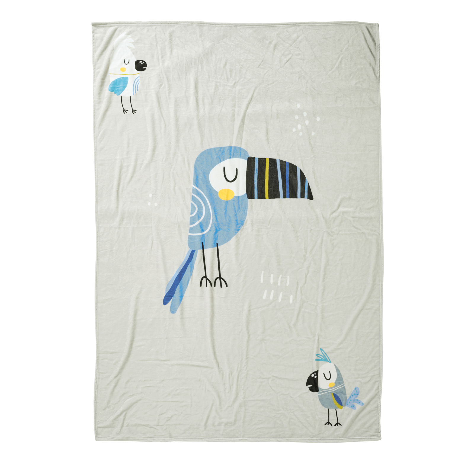 Das Baby Κουβερτα Fleece 80X110 Baby Fun 4914 Blue - Grey - Mint Blue - Grey - Mint - Image 3
