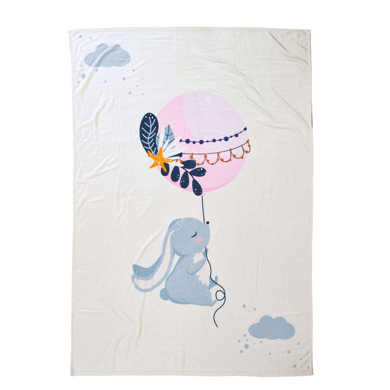 Das Baby Κουβερτα Fleece 110Χ150 Baby Fun 4915 Light Blue - Mint - Pink Light Blue - Mint - Pink - Image 3