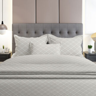 Sunshine Σετ Σεντόνια Flannel 2048 Grey Διπλό με λάστιχο (150x205+30) - Σετ σεντόνια βαμβακερά 100% σε μεγάλη ποικιλία χρωμάτων και σχεδίων για να ανανεώσετε το υπνοδωμάτιό σας.