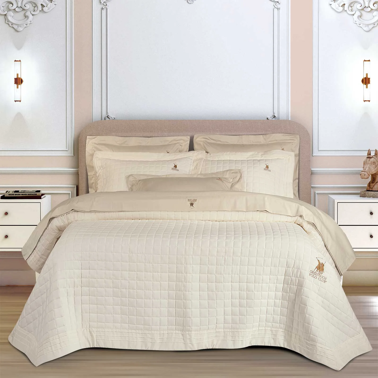Greenwich Polo Club Κουβερτοριο King Classic 2355 Ecru Ecru
