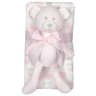 Greenwich Polo Club Κουβερτα Πικε 75X100 Βαβυ Essential 8855 Pink - White Pink - White