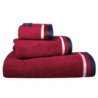 Greenwich Polo Club Σετ Πετσετεσ 3 Τεμαχιων Essential 3061 Bordeaux Bordeaux