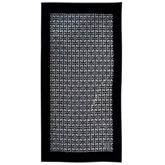 Greenwich Polo Club Πετσετα Θαλασσησ 90Χ180 Essential 4005 Black - Grey Black - Grey