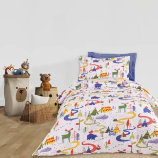 Das Kids Κουβερλι Μονο 4927 Blue - Green - White Blue - Green - White
