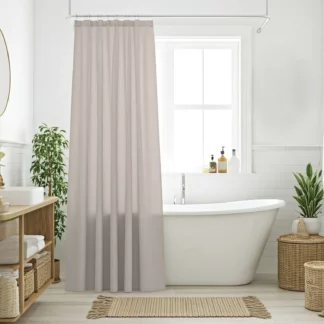 Das Home Κουρτινα Μπανιου 200X180 0808 Taupe Taupe