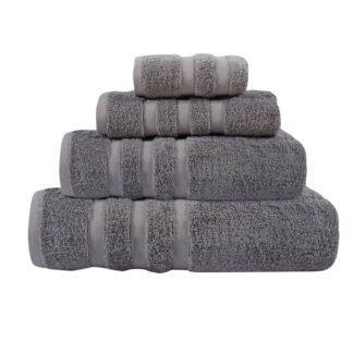 Das Home Πετσετα Προσωπου Prestige 50Χ90 1163 Dark Grey Dark Grey