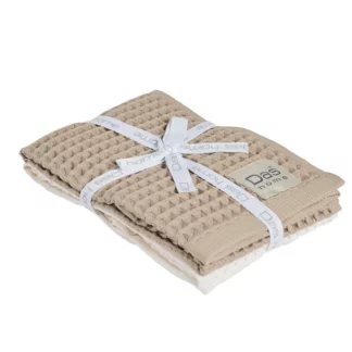 Das Home Σετ Ποτηροπανα 2Τμχ 40Χ60 0800 Beige - Ivory Beige - Ivory