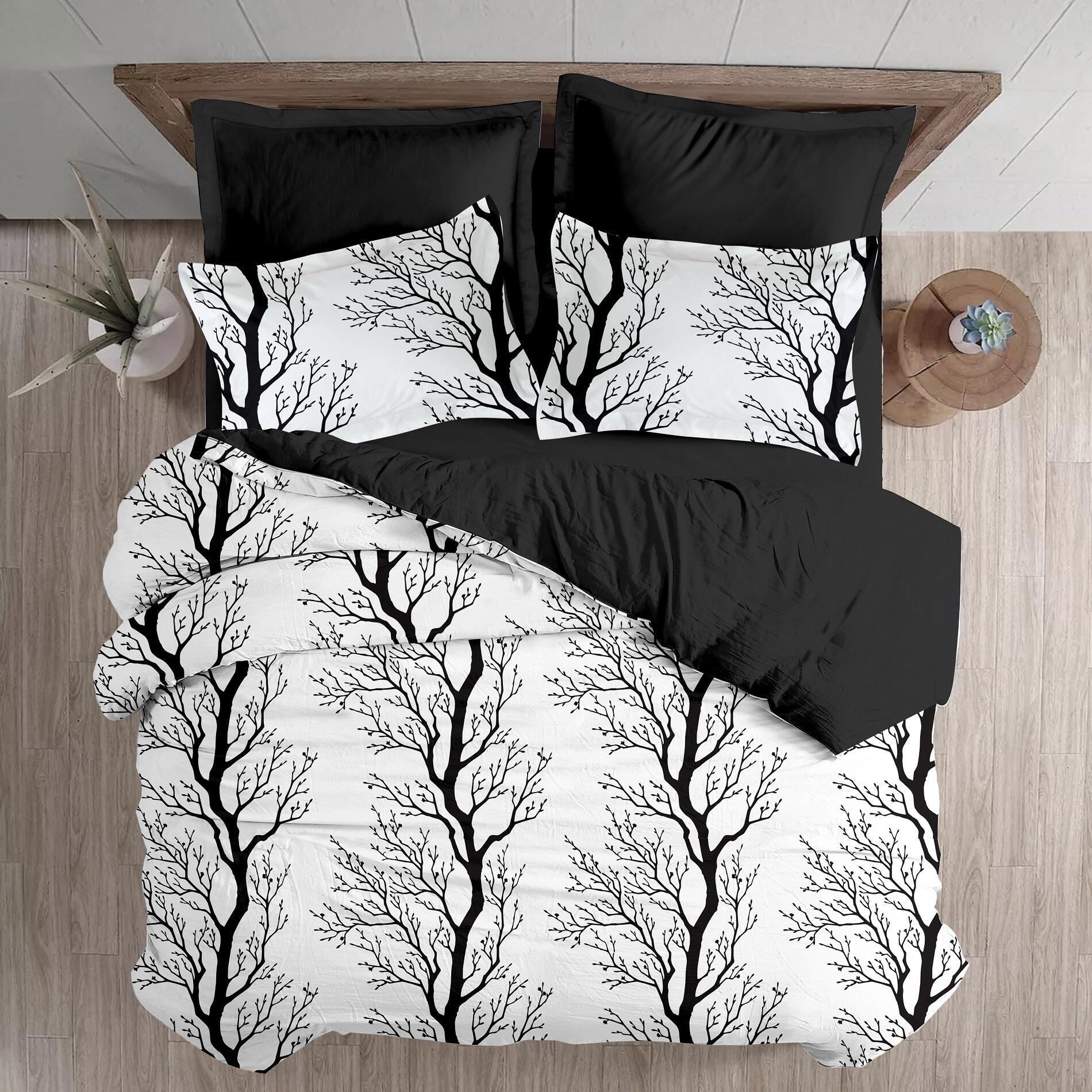 Makis Tselios Home BRANCHES ΣΕΤ ΚΟΥΒΕΡΛΙ KING SIZE 240x260cm COTTON SATIN DIGITAL PRINT - Image 22