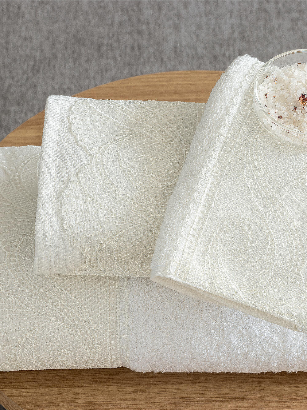 Palamaiki Σετ Πετσέτες Towels Collection EMY Εκρού