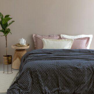 Palamaiki Κουβέρτα Fleece 220x240 ASTER COAL Γκρι