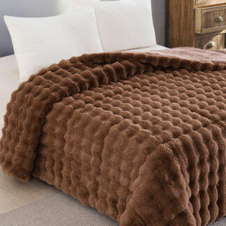 Sunshine Κουβερτοπάπλωμα Rabbit Mocha King Size (240x250) - Πάπλωμα με υφή κουβέρτας σε μοντέρνα αλλά και κλασικά χρώματα.