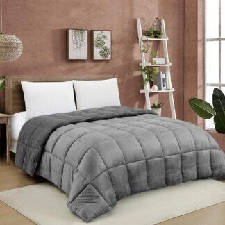 Melinen Home ΚΟΥΒΕΡΤΟΠΑΠΛΩΜΑ ΥΠΕΡΔΙΠΛΟ SHELBY ANTHRACITE (220X240)