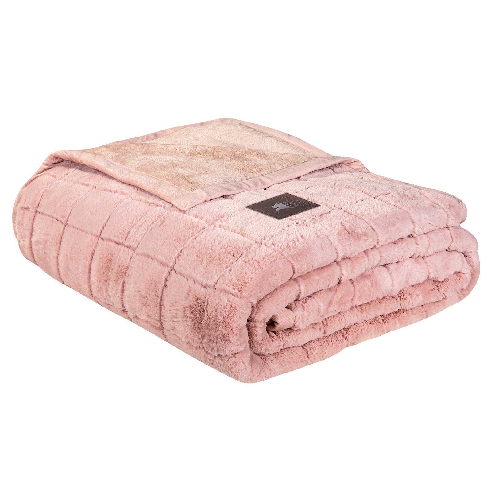 Greenwich Polo Club Κουβερτα Faux Fur Υπερδιπλη Premium 3499 Salmon Salmon - Image 3