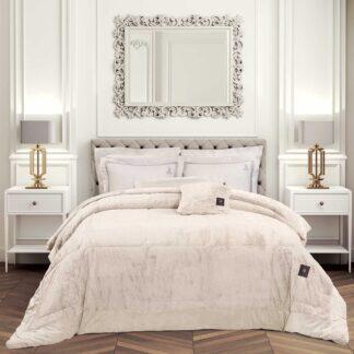 Greenwich Polo Club Κουβερτοπαπλωμα Rabbit Faux Fur King Premium 3962 Ivory Ivory