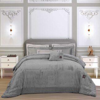 Greenwich Polo Club Κουβερτοπαπλωμα Rabbit Faux Fur King Premium 3964 Grey Grey