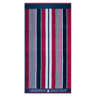 Greenwich Polo Club Πετσετα Θαλασσησ 90Χ180 3632 Blue - Red - White Blue - Red - White