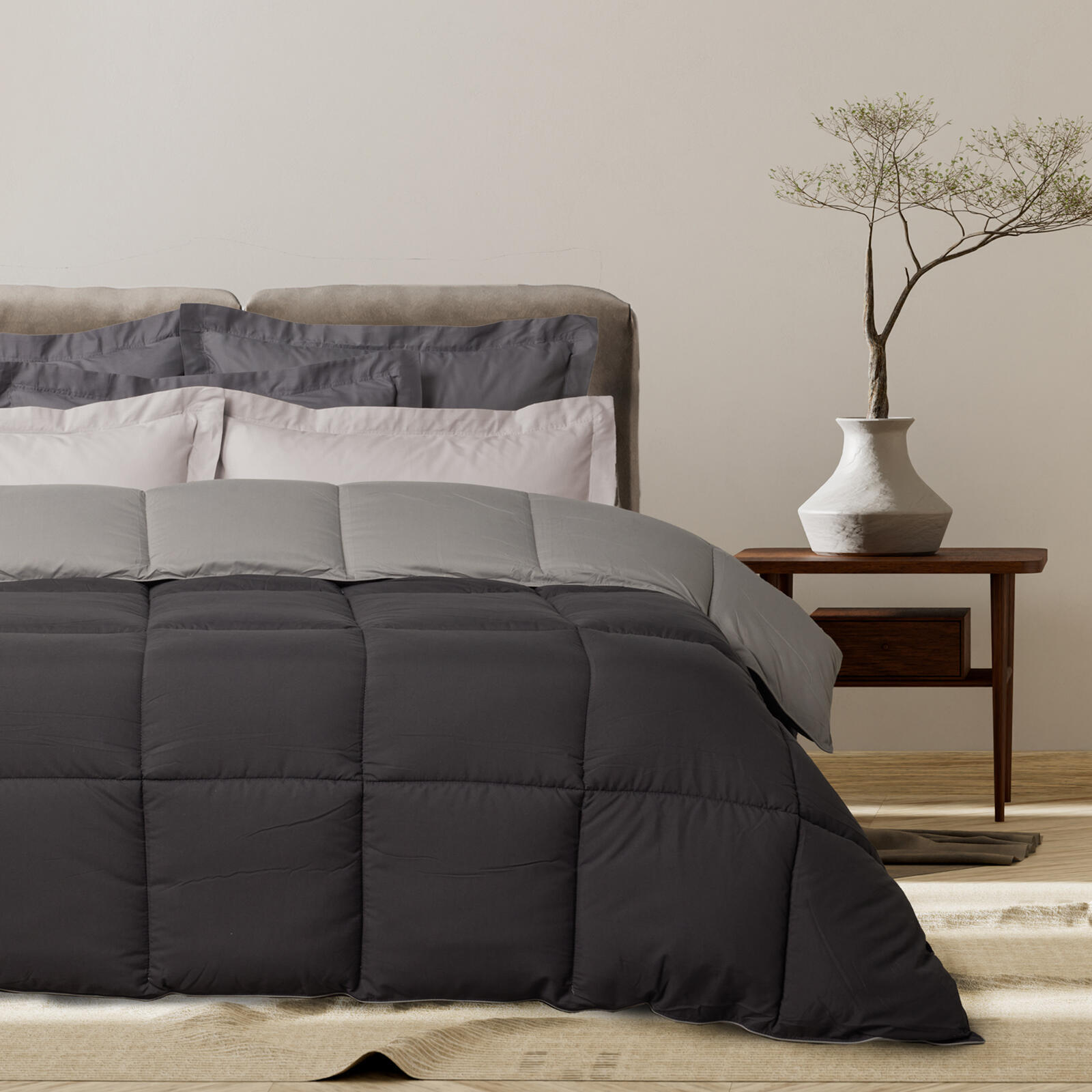 Das Home Παπλωμα Υπερδιπλο Happy 9693 Black - Grey Black - Grey