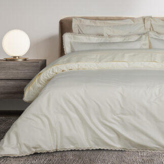 Das Home Παπλωματοθηκη Σετ King Prestige 1709 Ecru Ecru