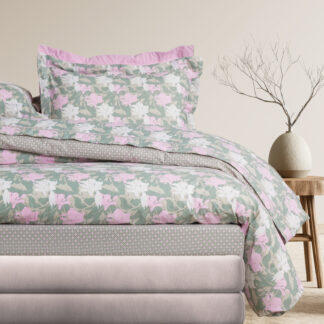 Das Home Σετ Παπλωματοθηκη Υπερδιπλη Daily 3175 Green - Pink Green - Pink