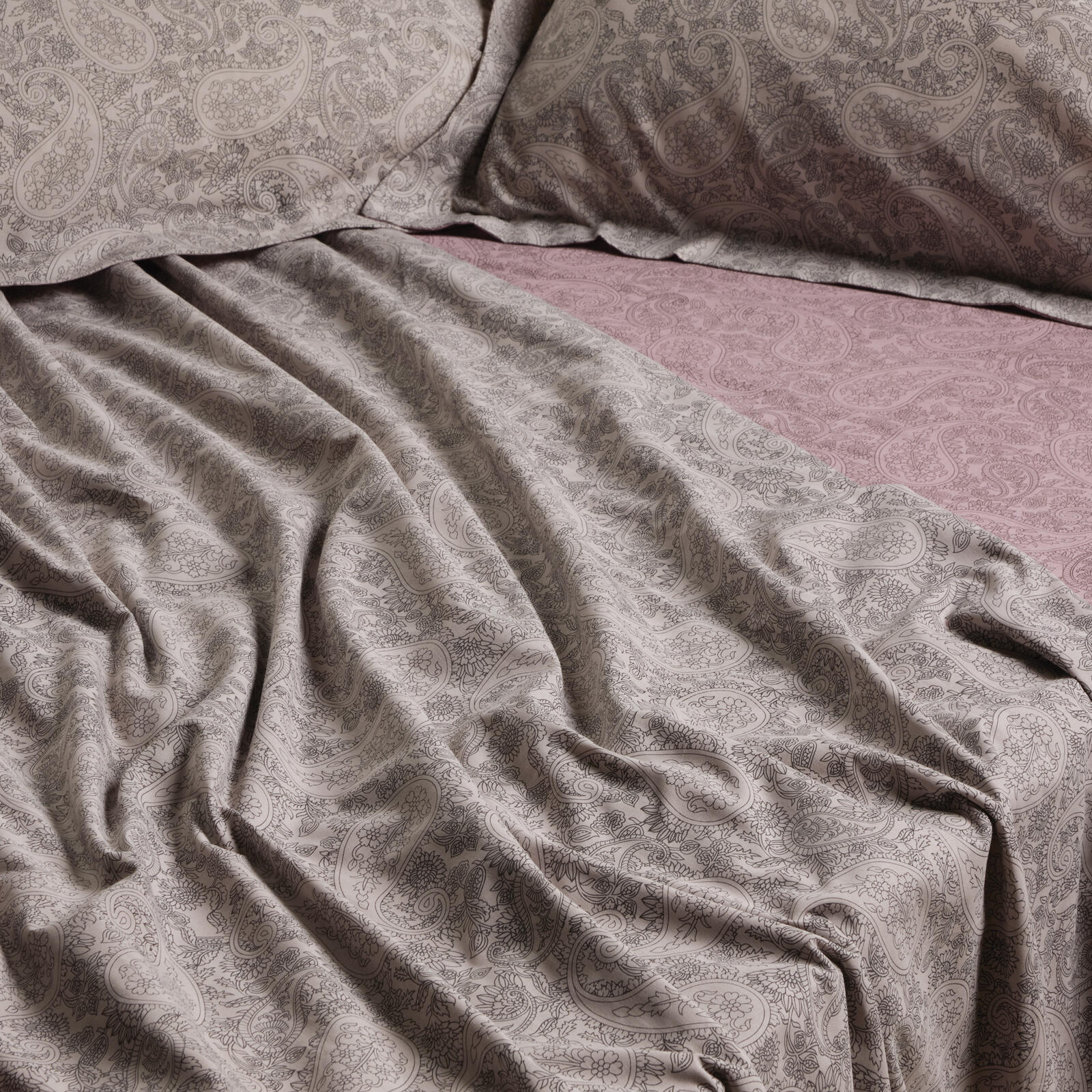 Das Home Σετ Παπλωματοθηκη Υπερδιπλη Casual 5438 Grey - Lilac Grey - Lilac - Image 2