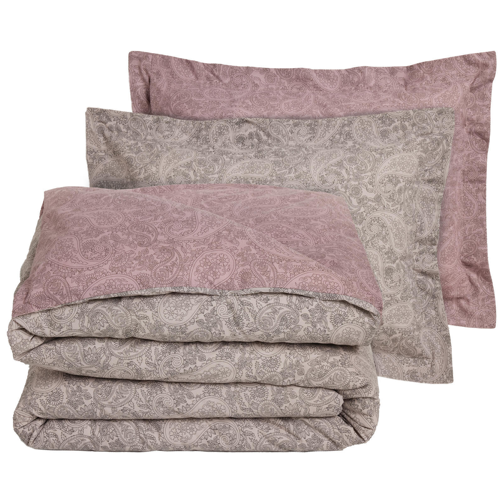 Das Home Σετ Παπλωματοθηκη Υπερδιπλη Casual 5438 Grey - Lilac Grey - Lilac - Image 3